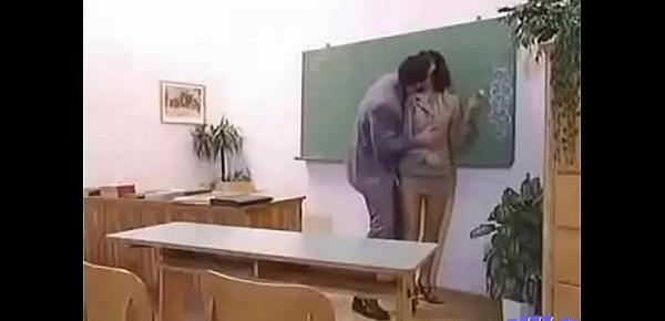  Dad fucks sons teacher in the classroom